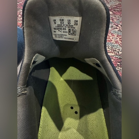 Men’s Puma Fusion Evo Navy Spikeless Golf Shoes, size 10 - Picture 5 of 9